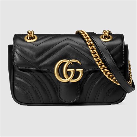 gucci mini maltese|GG Marmont Mini Bag Matelassé in Black Leather.